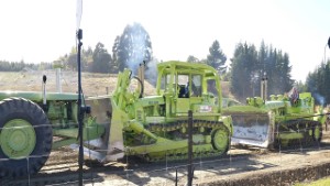 Terex and Euclid Bulldozer dual push on a Terex TS24 Motor Scraper | Otago | New Zealand | 4K