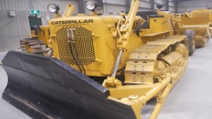 Caterpillar D4D Bulldozer with a CAT No.40 Towed Scraper