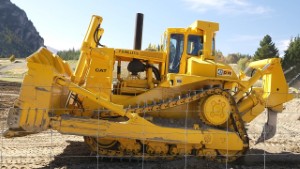 Old Caterpillar CAT D10 Bulldozer Operating