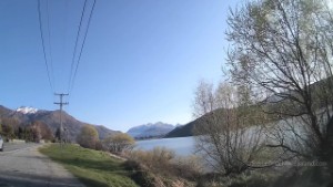 Driving along Arrowtown Lake Hayes Road near Queenstown New Zealand |4K
