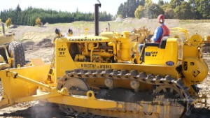 Caterpillar CAT D7 Series D Cable Bulldozer working