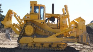 Old Caterpillar D10 Bulldozer Operating in Wanaka Otago