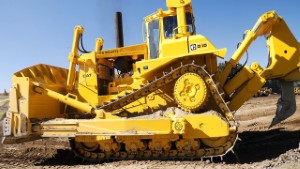 Early 1980s Caterpillar CAT D10 Bulldozer working