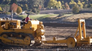 Caterpillar D8 Cable Bulldozer using a Le Tourneau Ripper in Wanaka