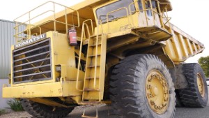 Old Komatsu Dump Truck