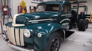 Vintage 1947 Ford Thornton EF26F Logging Truck