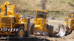 Classic Earthmoving Machines and Trucks Working - Wheels At Wanaka 2023