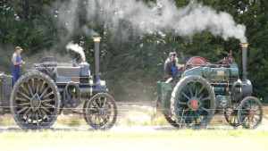 1913 Robey Traction Engine Towing a 1912 Fowler Engine