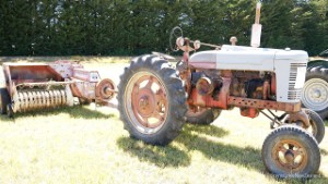 1951 International Harvester Farmall BM Tractor and IH Baler