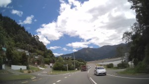 Driving from Blenheim to Havelock in Marlborough New Zealand
