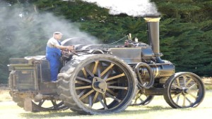 Antique 1912 Fowler Traction Engine Running in Ashburton