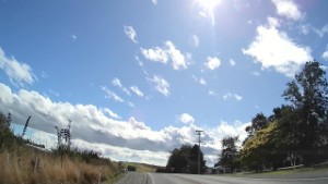 Driving from Tapanui to Waikoikoi in Otago New Zealand