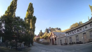 Driving around St Bathans and Blue Lake in Otago New Zealand