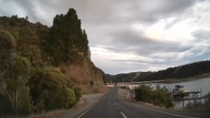 Driving from Taieri Beach to Taieri Mouth in Otago New Zealand