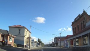 Driving through Wyndham in the Southland New Zealand