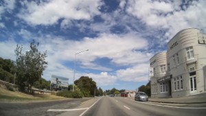 Driving from Timaru to St Andrews in Canterbury New Zealand