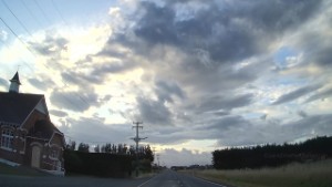Driving from Wallacetown to Riverton in Southland New Zealand