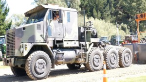 Ex-US Military Oshkosh M1070 Truck Pulling