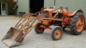 Old 1948-61 Nuffield Universal M4 Tractor with Front Loader