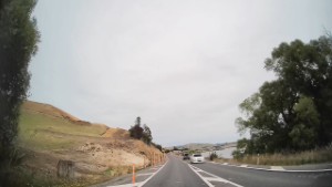 Driving from Waihola to Milton in Otago New Zealand