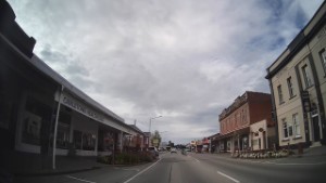 Driving around Otautau in Southland New Zealand