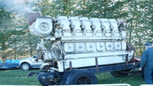 NZ Railways DG Locomotive Engine Running