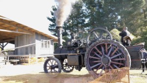 Steam Powered Sawmill Running at Bushtown Waimate