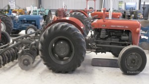 1962 Massey Ferguson 35 Tractor with a Tandem Disc Harrow