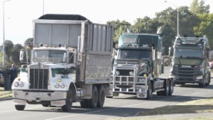 Trucks Arriving for the 2024 Dave Carr Memorial Truck Run