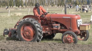 Vintage David Brown 25 Tractor Ploughing